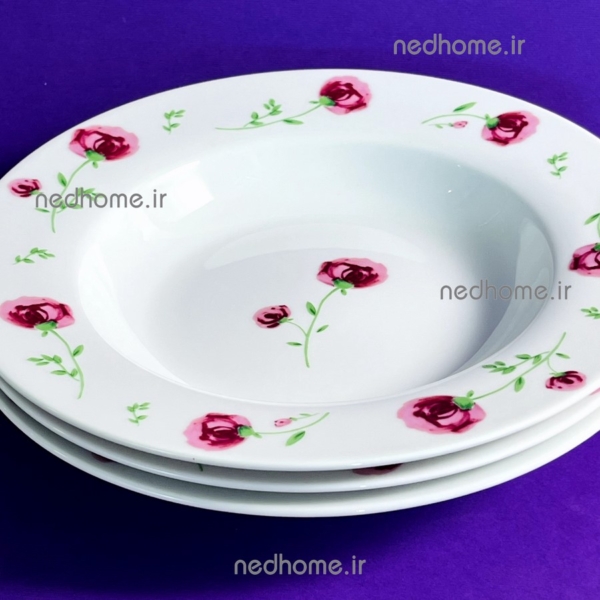 بشقاب گود پینک رز چینی زرین درجه عالی