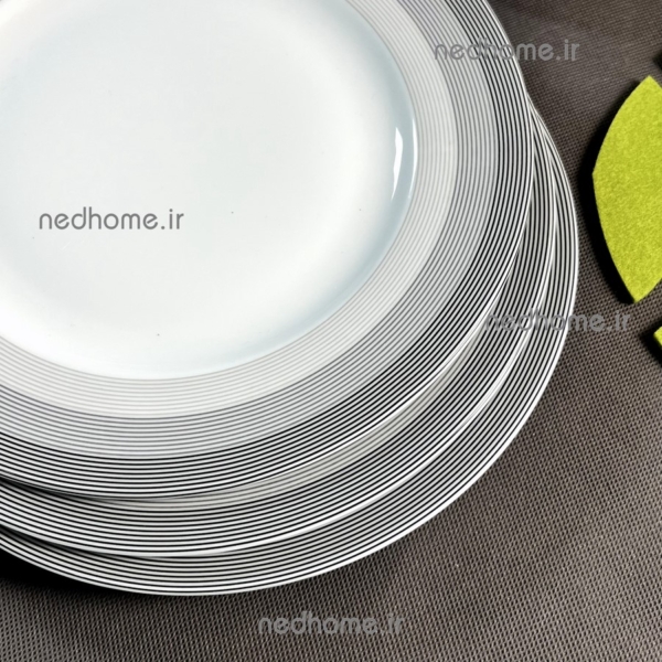 برنج خوری چینی زرین طرح سیلورلاینر چینی زرین