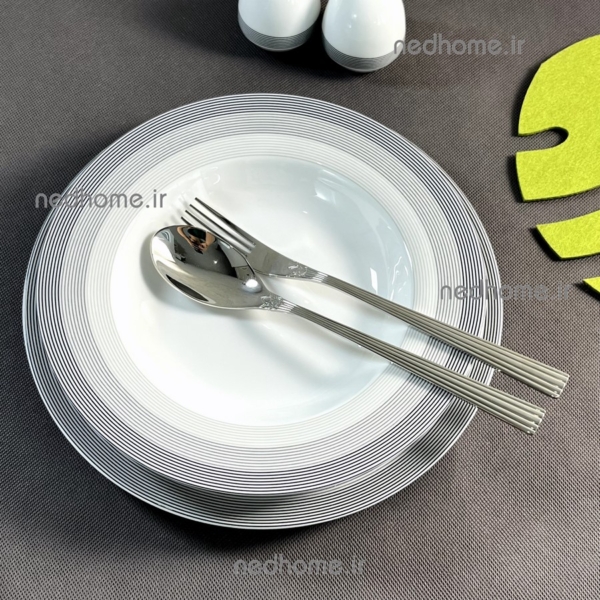 برنج خوری تک چینی زرین طرح سیلورلاینر