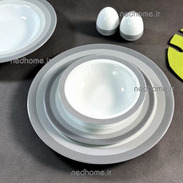 کاسه ماست خوری تک چینی زرین سیلورلاینر