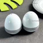 نمک پاش و فلفل پاش چینی زرین طرح سیلور لاینر - دو عدد - درجه یک