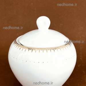 قندون لب طلایی چینی زرین طرح سپیدار