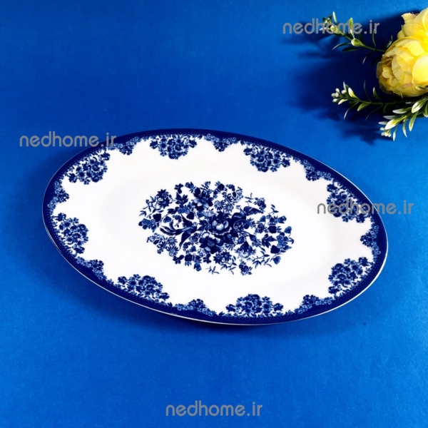 دیس بیضی 24 cm چینی زرین طرح فلورانس