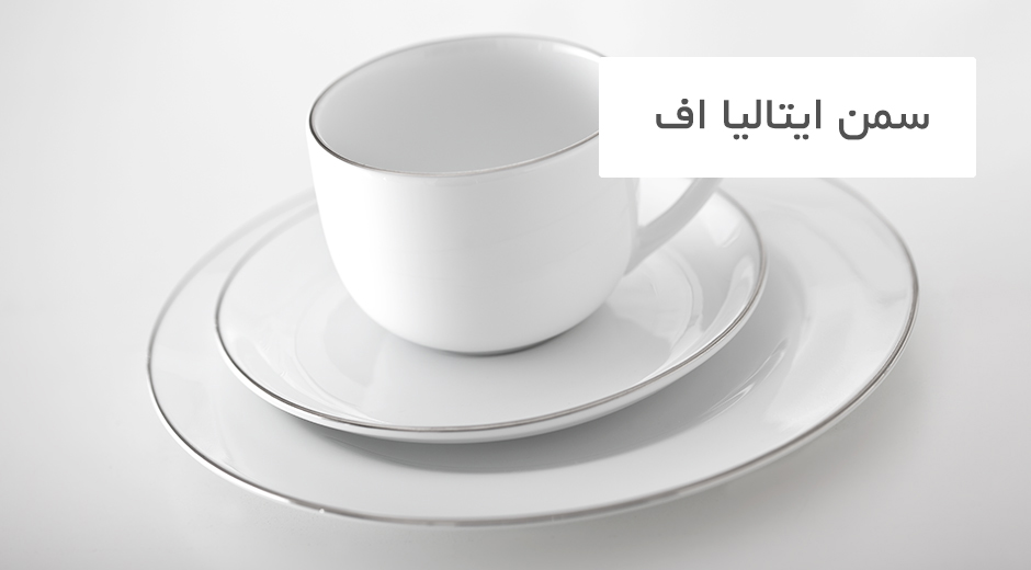 اقلام تک چینی زرین طرح سمن لب نقره ای ایتالیا اف